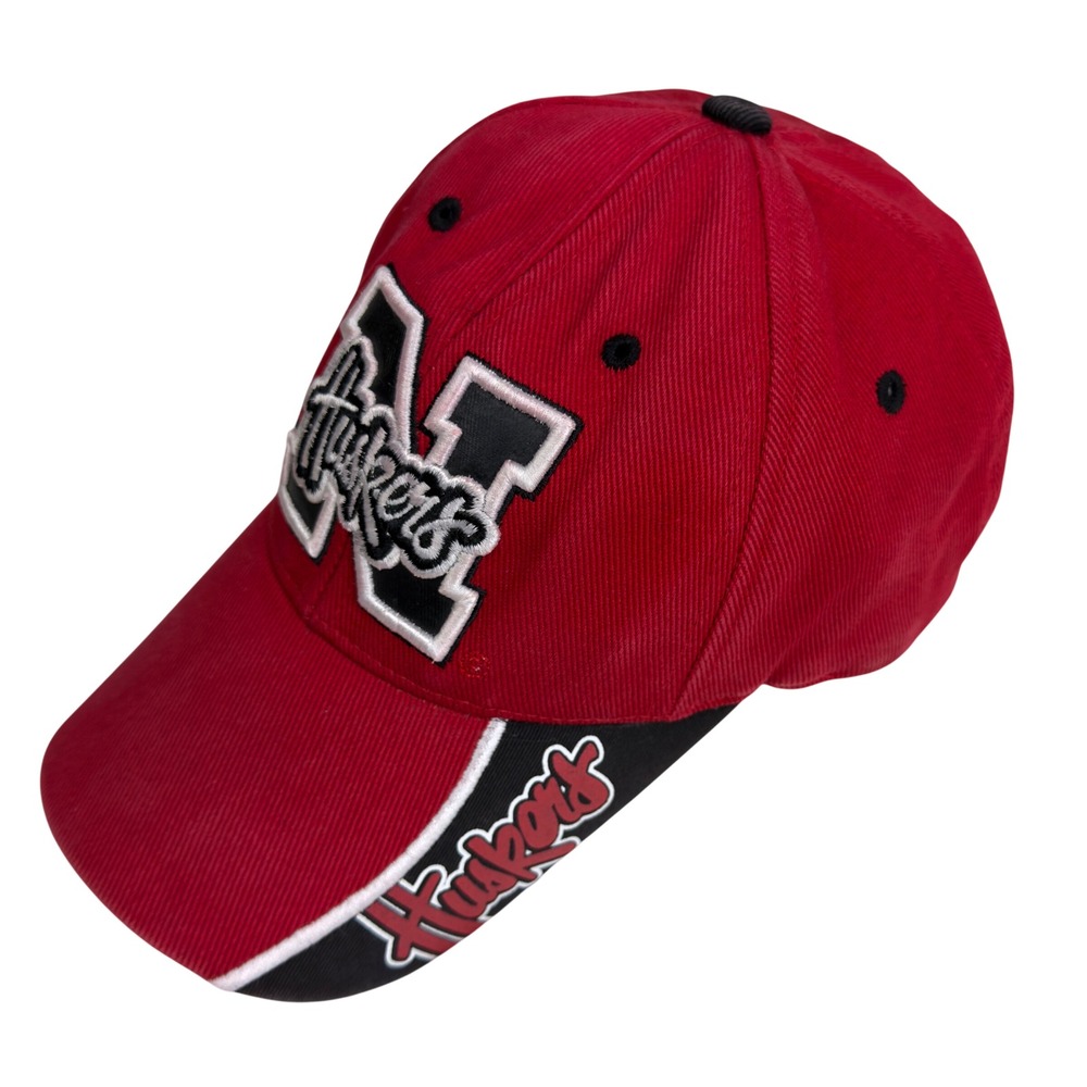 VTG 90s Nebraska Huskers Hat Adjustable NCAA Homecoming Collection Game Day